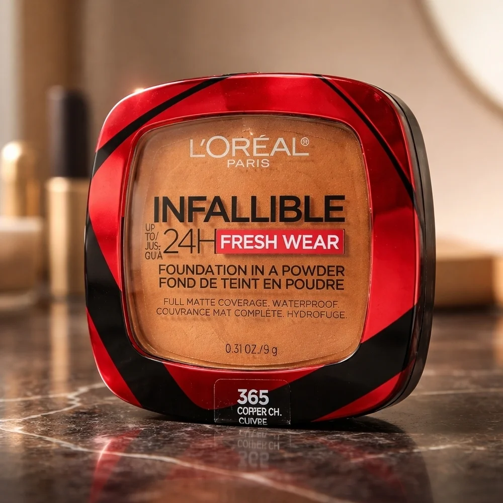 L'Oréal Infallible Fresh Wear Powder Foundation - Copper 365 NEW sealed